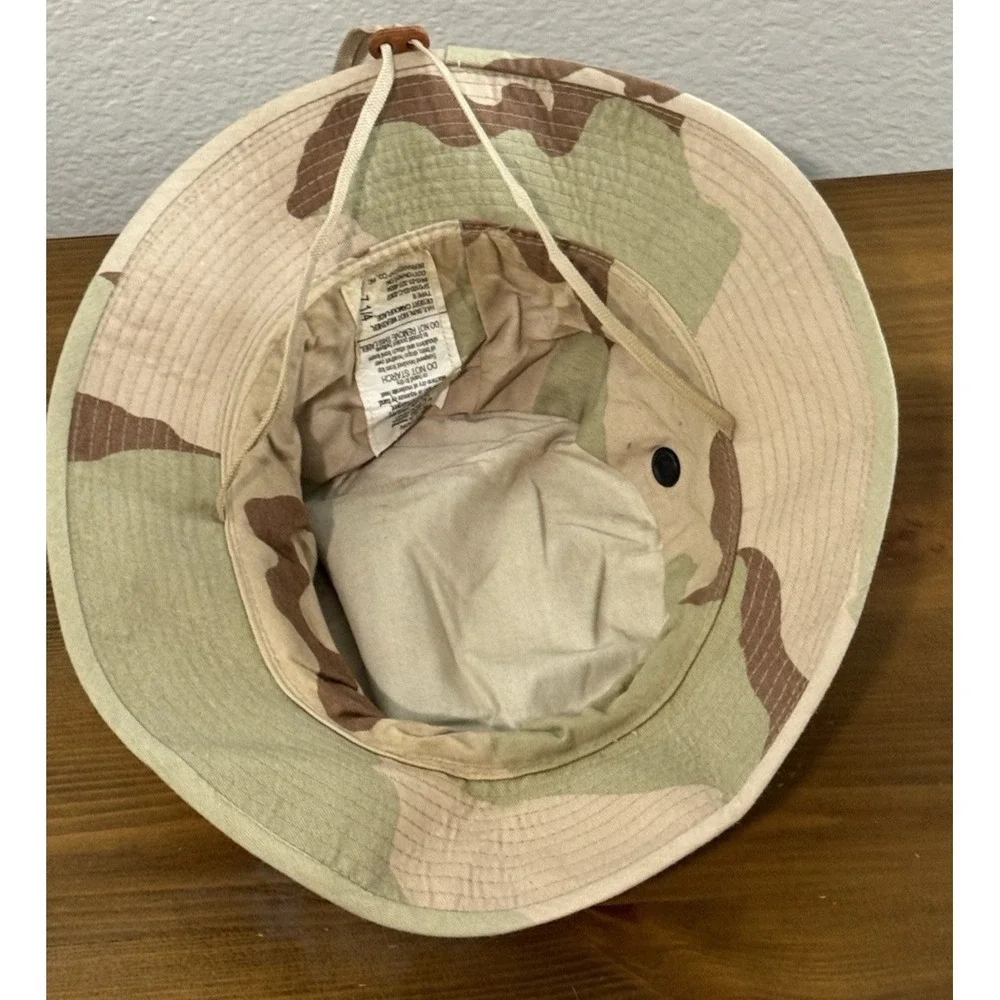 US Military Issue USGI Boonie Hat Hot Weather Desert Camouflage Type II Sz 7 1/4